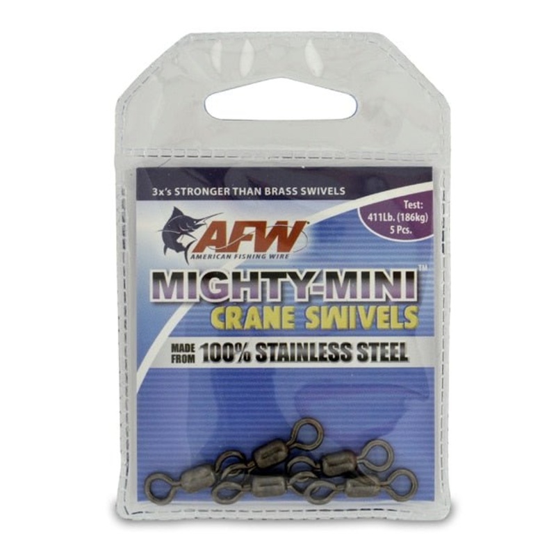 AFW Mighty Mini Stainless Steel Crane Swivels 78lb 10pc