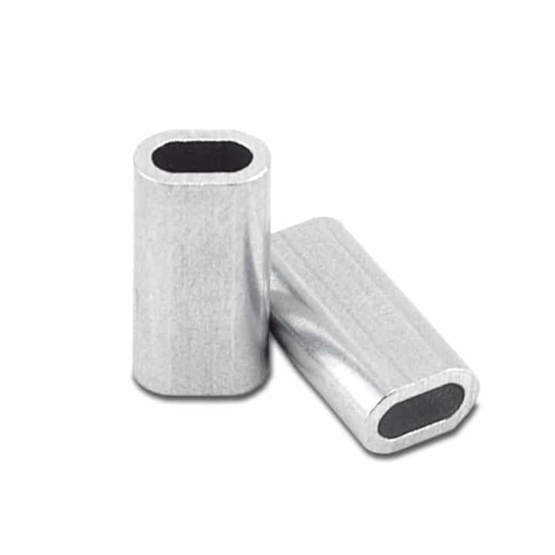 AFW Single Barrel Aluminum Crimp Sleeves #K 0.7mm 50pc