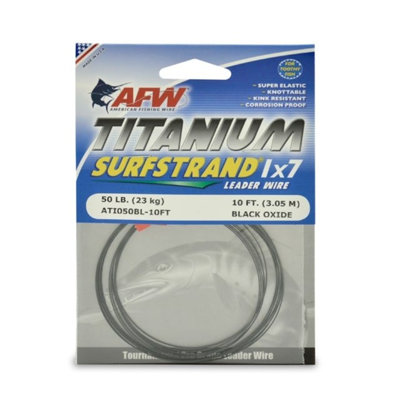 AFW Titanium Surfstrand 7 Strand Wire 10ft 30lb