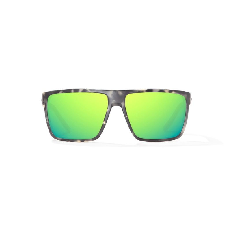 BAJIO Toads Sunglasses Green Mirror Lens/ Gray Rock Matte Frame
