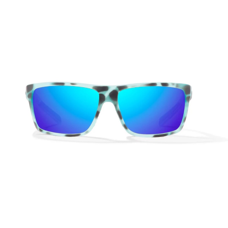 BAJO Sigs Sunglasses Blue Mirror Lens/ Dark Gray Glass Matte Frame