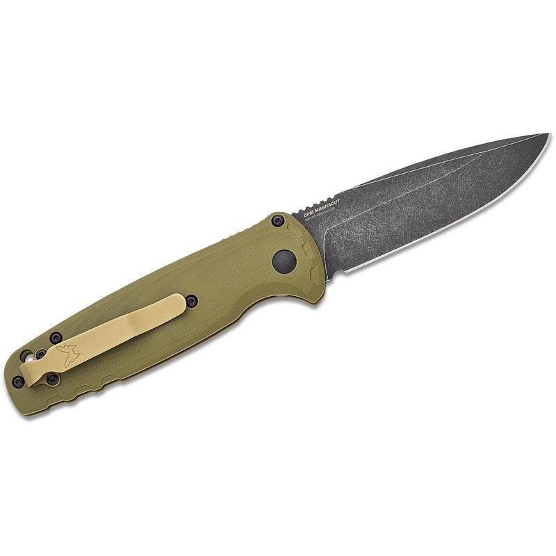 Benchmade 4300BK-02 CLA Folding Knife - OD Green G10