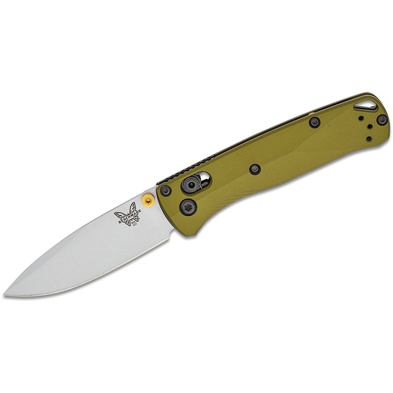 Benchmade 533SL-10 Mini Bugout Drop-Point Folding Knife - Woodland Green