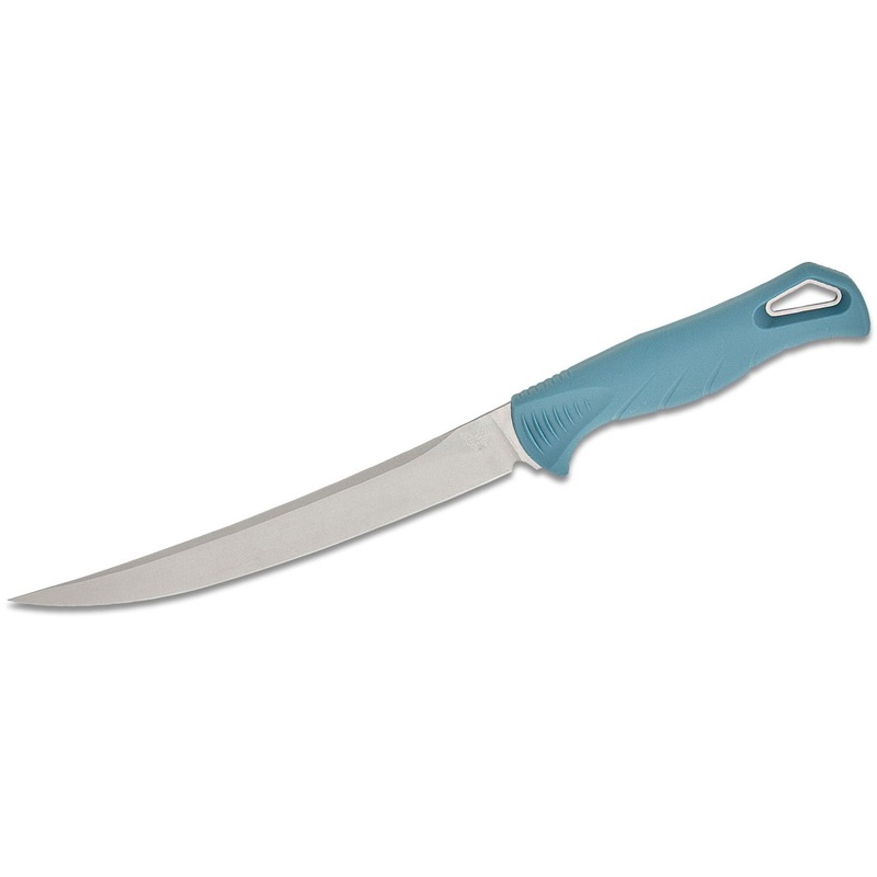 Benchmade Fishcrafter- Depth Blue Santoprene 7" Trailing Point