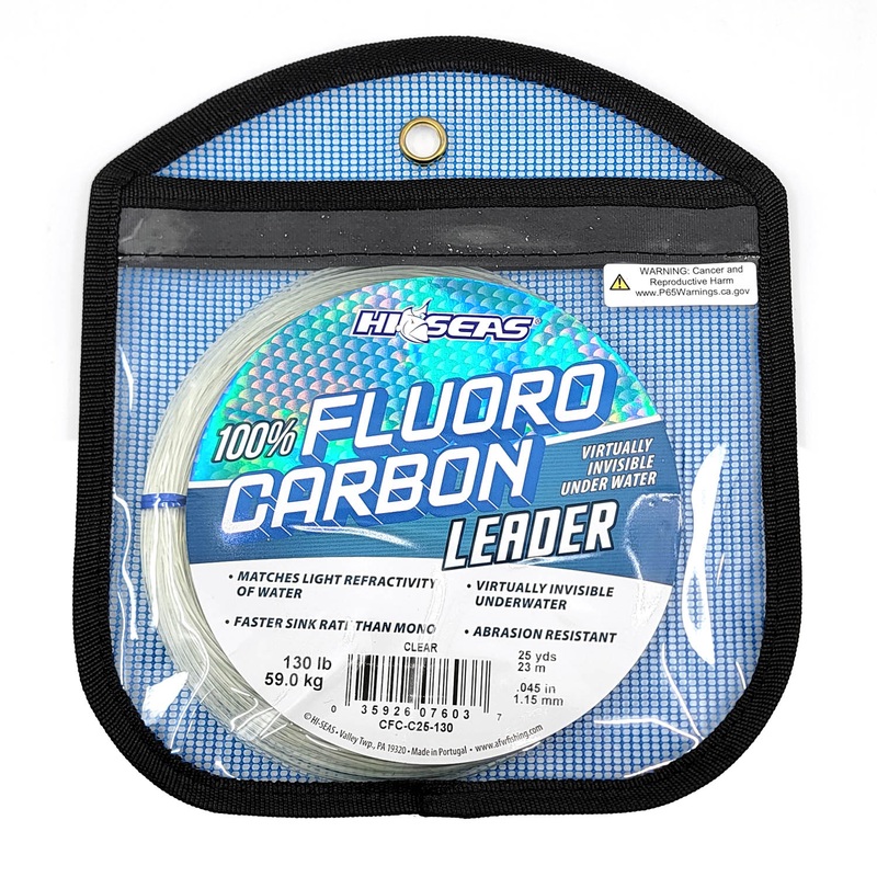 Hi-Seas Fluorocarbon Heavy Leader Line 100lb 25 yards