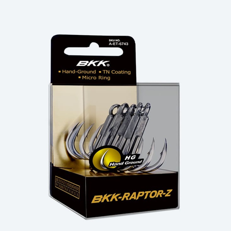 BKK Raptor Z Treble Hooks #8 9-Pack