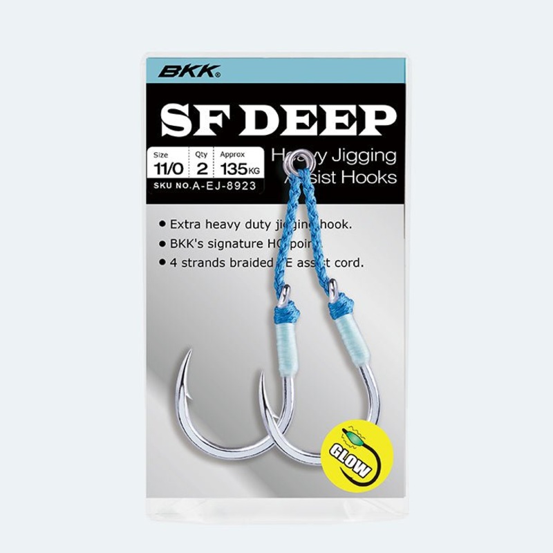 BKK SF Deep Big Game Assist Hooks 8/0 3-Pack