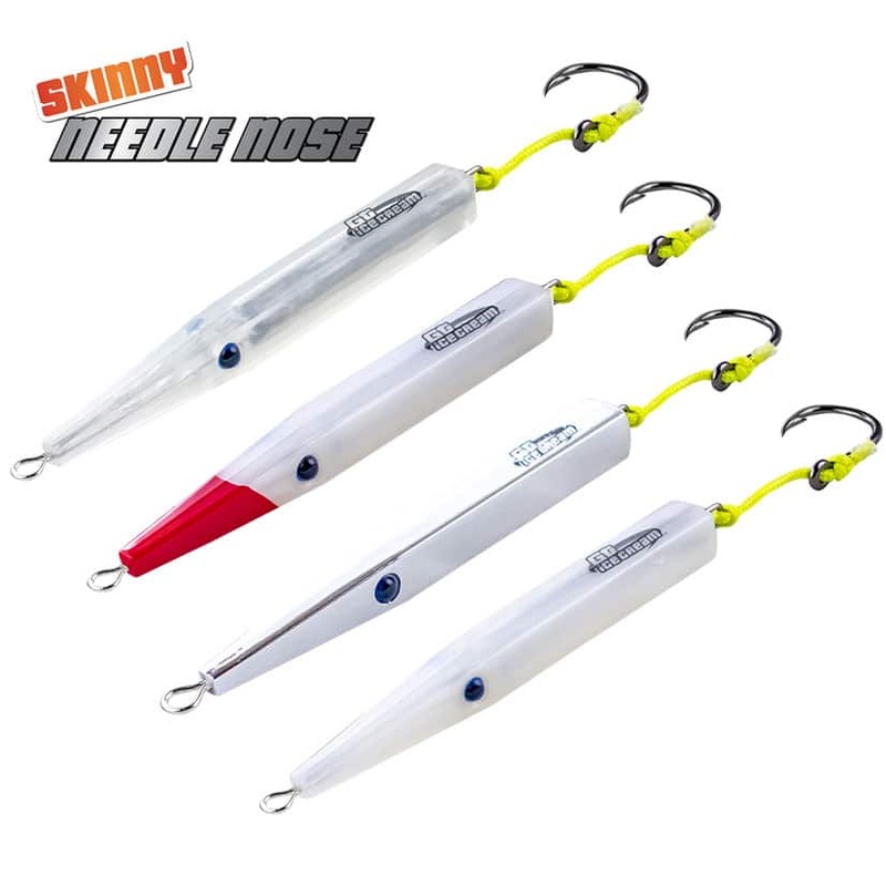 GT Ice Cream Skinny Needle Nose Lures 1.5oz Pearl White
