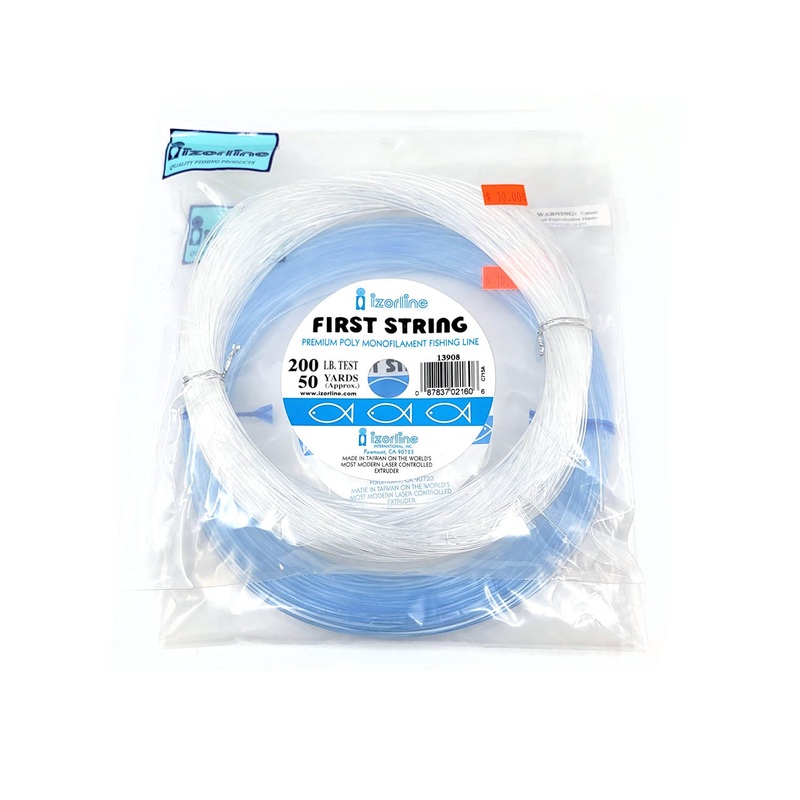 Izorline First String Monofilament Leader Coil 50yd Clear 80lb