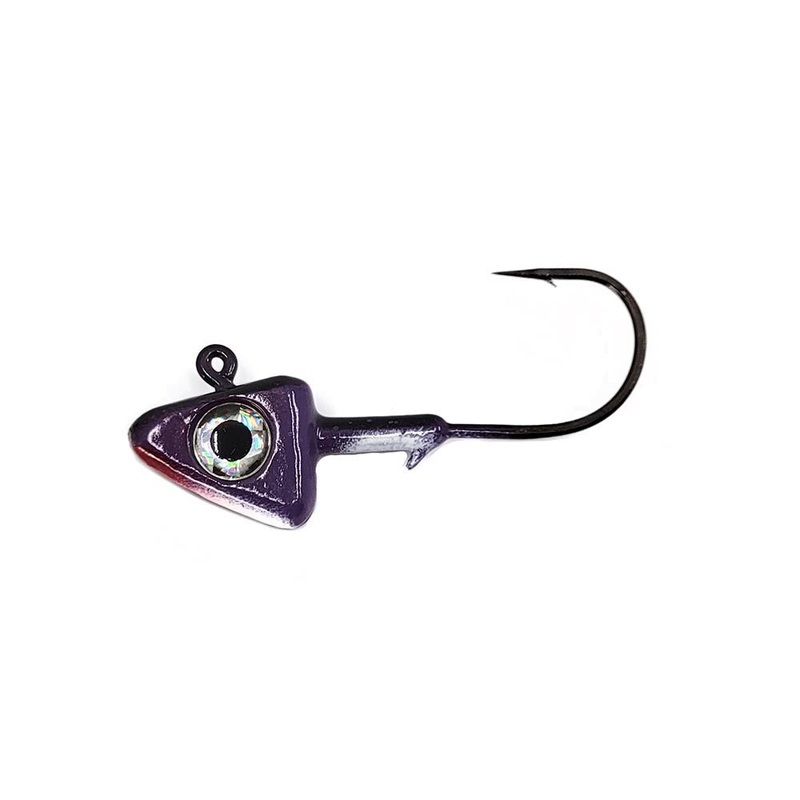 LM Designer Jig Heads 2pk 3/8 oz Black Purple