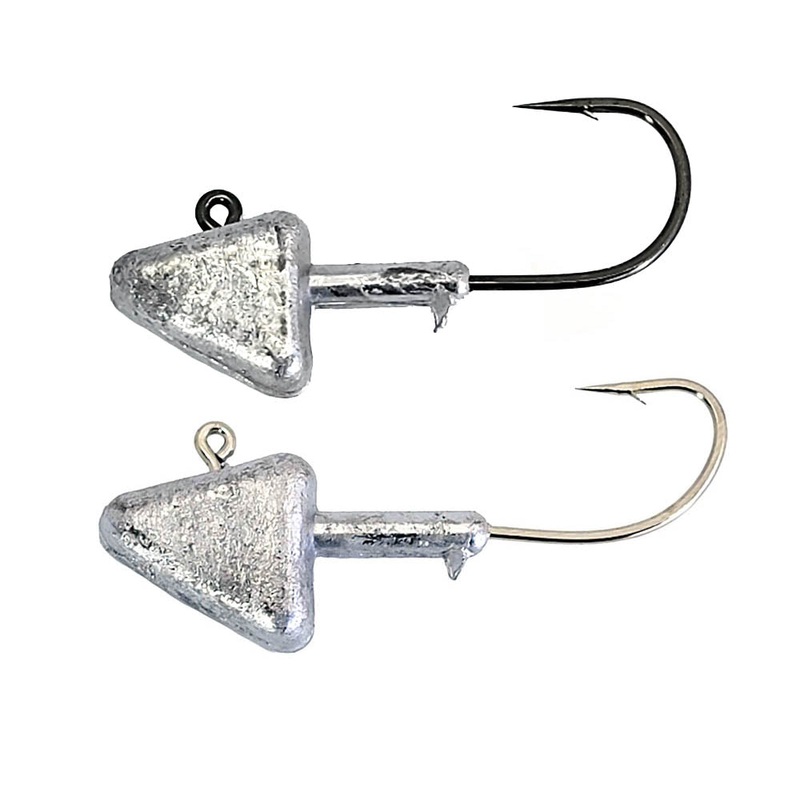 LM Triangle Plain Jig Heads 1/4oz Black Nickel