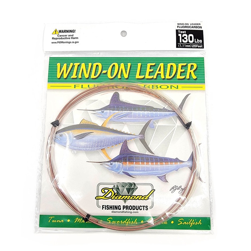 Momoi Fluorocarbon Wind On Leaders 25ft 80lb