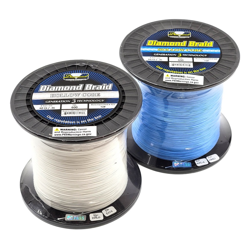 Momoi G3 Hollow Core Braid 60lb White 600 yards