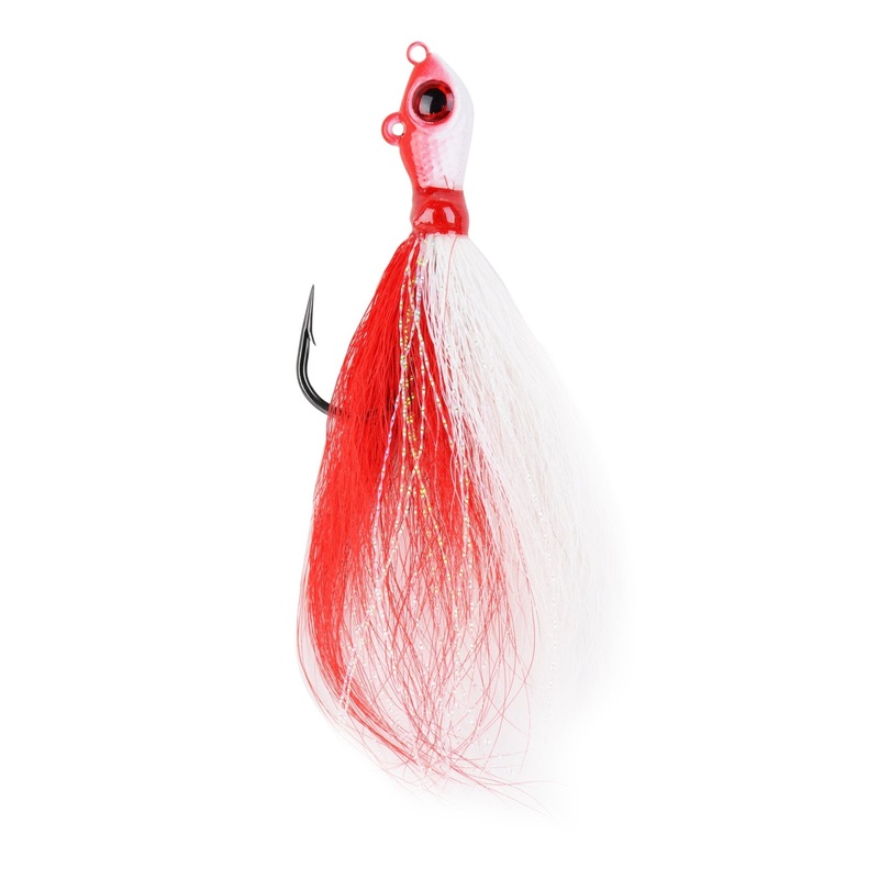 Mustad Big Eye Bucktail Lures 1oz Glow