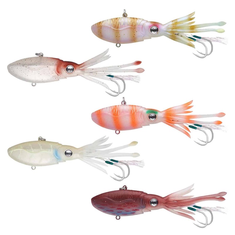 Nomad Design Squidtrex Vibe Lures 95mm White Glow