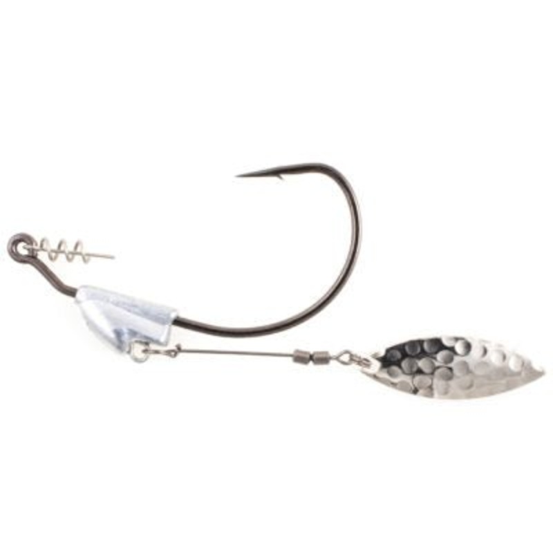 Owner Flashy Swimmer Weedless Hooks 2pk 5/0 1/4oz