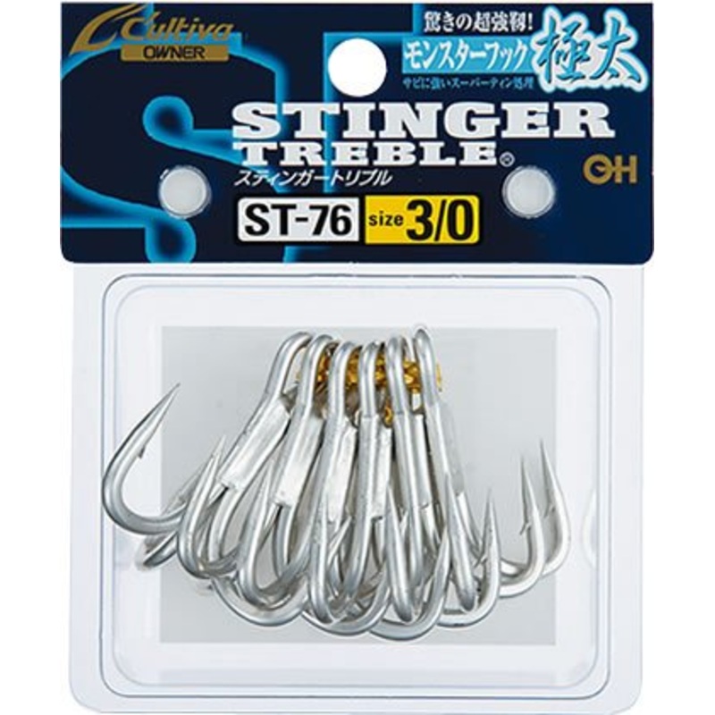 Owner ST-76 5X Treble Hooks 3/0