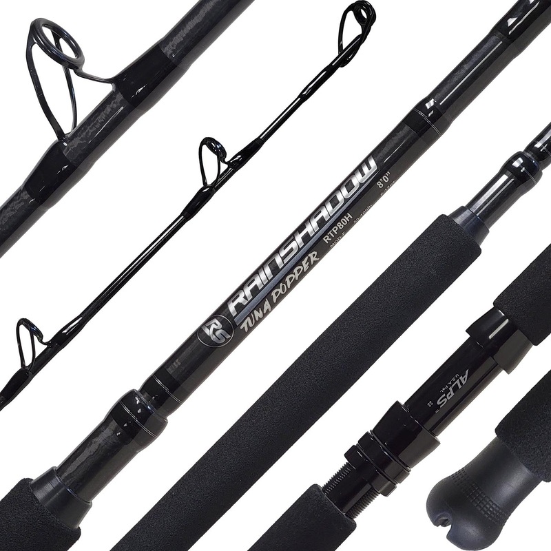 Rainshadow Custom 2 Piece Tuna Popping Rods RTP 80MH Conventional