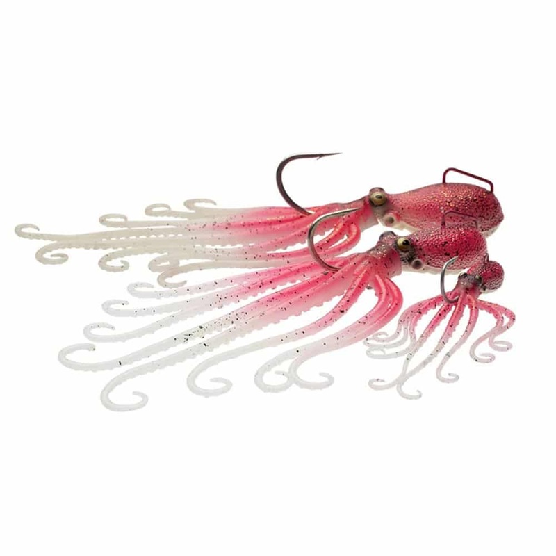 Savage Gear 3D Octopus Lures 4oz 3.25" Purple Glow
