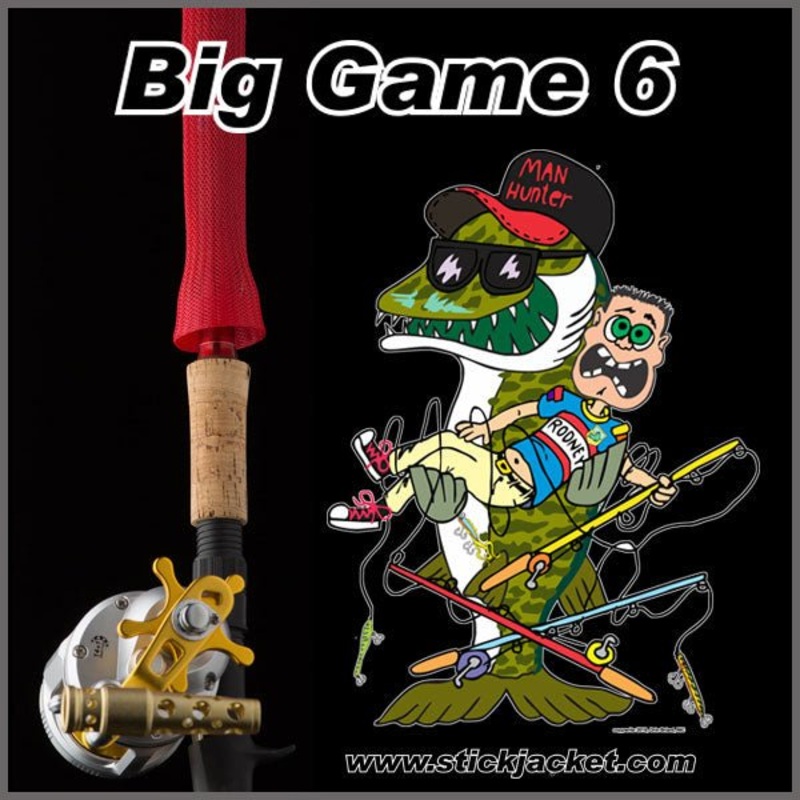 Stick Jacket Big Game 6 Rod Cover Blue