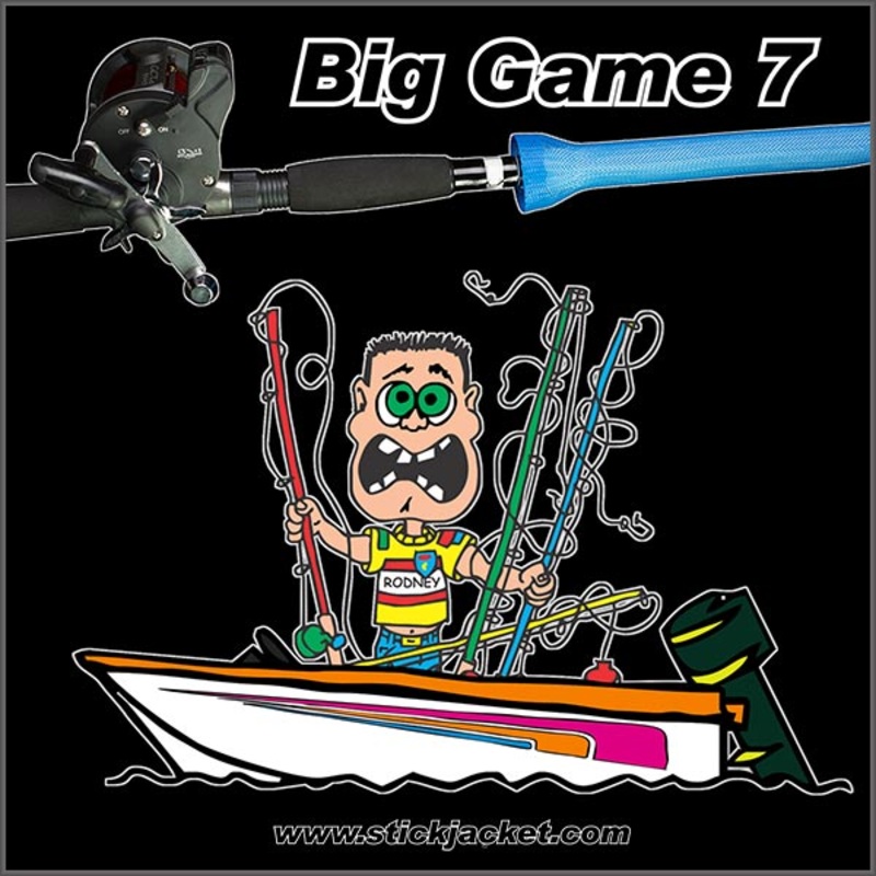 Stick Jacket Big Game 7 Rod Cover Black