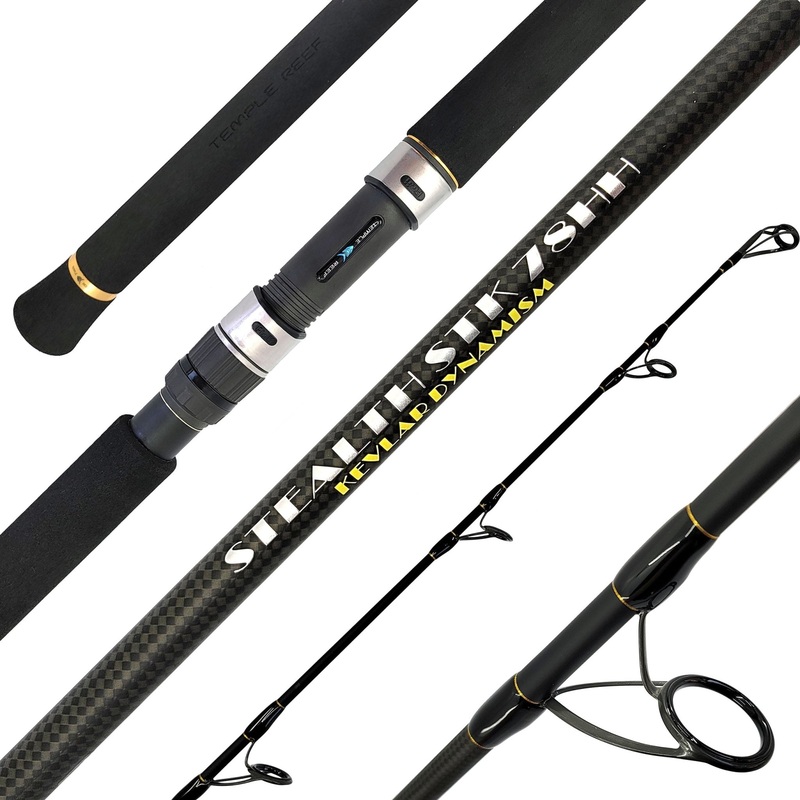 Temple Reef Stealth 2pc Spinning Rods STK 72M