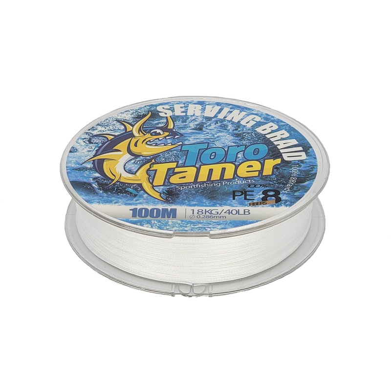 Toro Tamer 8 Strand Hollow Serving Braid 100m 30lb