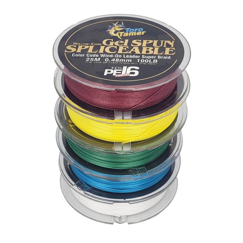Toro Tamer Hollow Braid Wind On Spools 25M 20lb White
