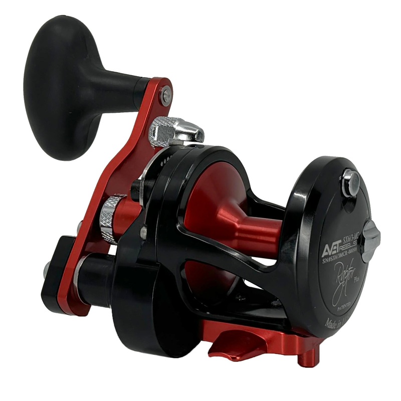 Avet SX Raptor Plus 6/3 MC Two Speed Reels Right Hand Black Red
