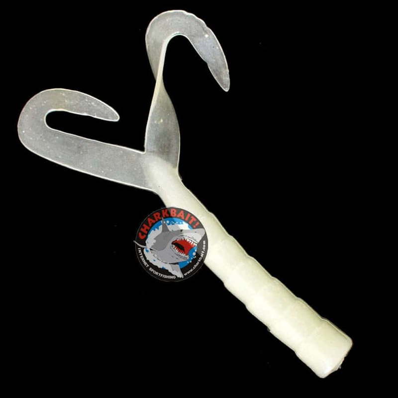 Boneyard Jaw Bone 6" Twin Tail Grubs 3pk Glow