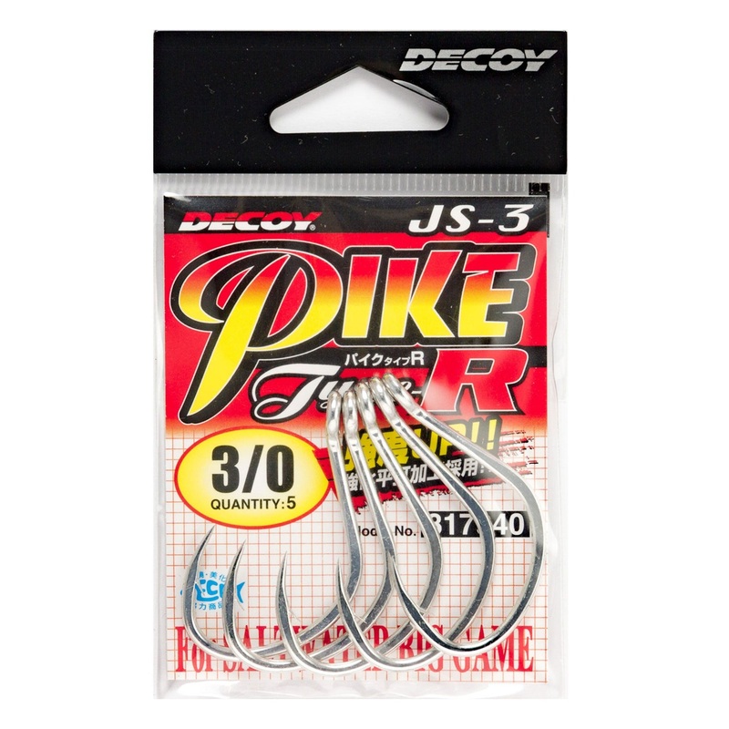 Decoy Pike Type R JS-3 Jigging Hooks 1/0 7pk