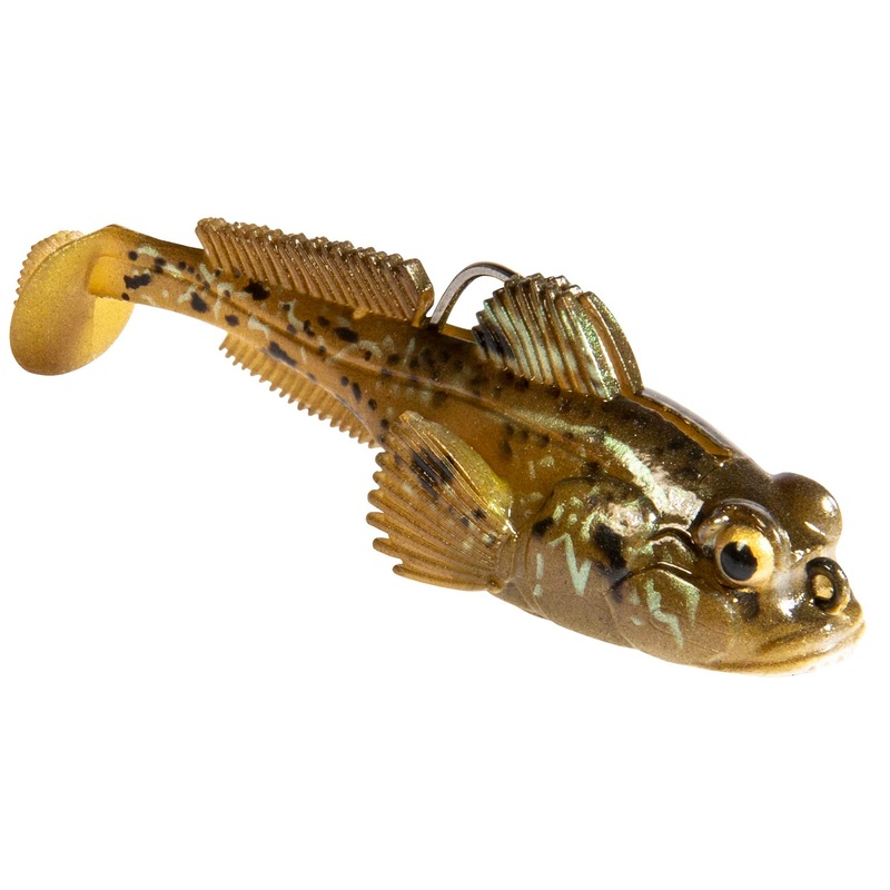 Z-Man Gobius 3" Weighted Swimbaits 3/8oz Natural Goby