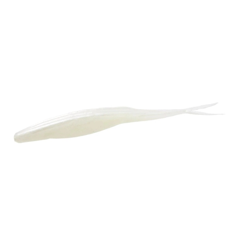Zoom Magnum Super Fluke 7" Soft Baits 5pk Pearl White