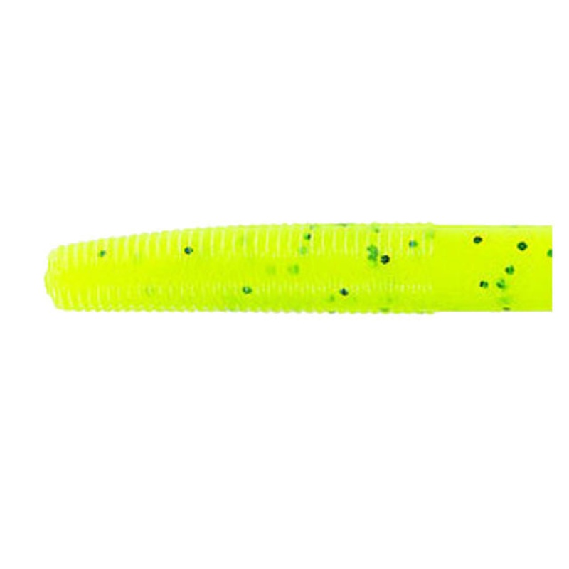 Gary Yamamoto 5" Chartreuse Black Flake Yamasenko Chartreuse Black Flake