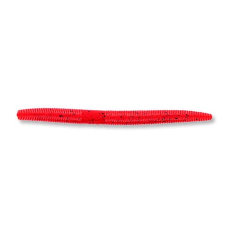 Gary Yamamoto 5" Red w/Lg Blk & Red Flake Yamasenko Red w/Lg Blk & Red Flake