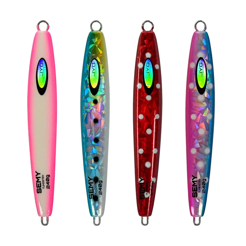 JYG Pro Semy TG Tungsten Slow Pitch Jigs 120g 3.75" Sardine