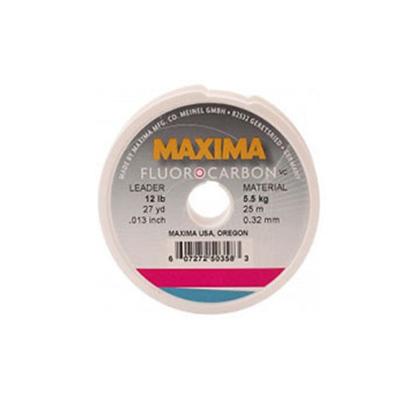 Maxima Fluorocarbon 27 Yard Spools 4lb, .007"