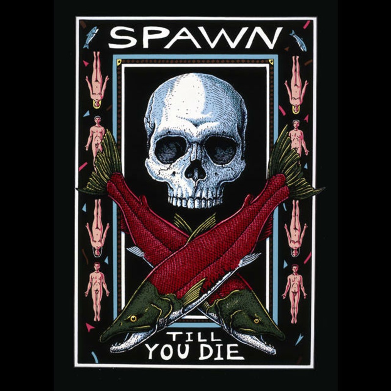 SPAWN TILL YOU DIE (COLOR)T-Shirt S BLACK