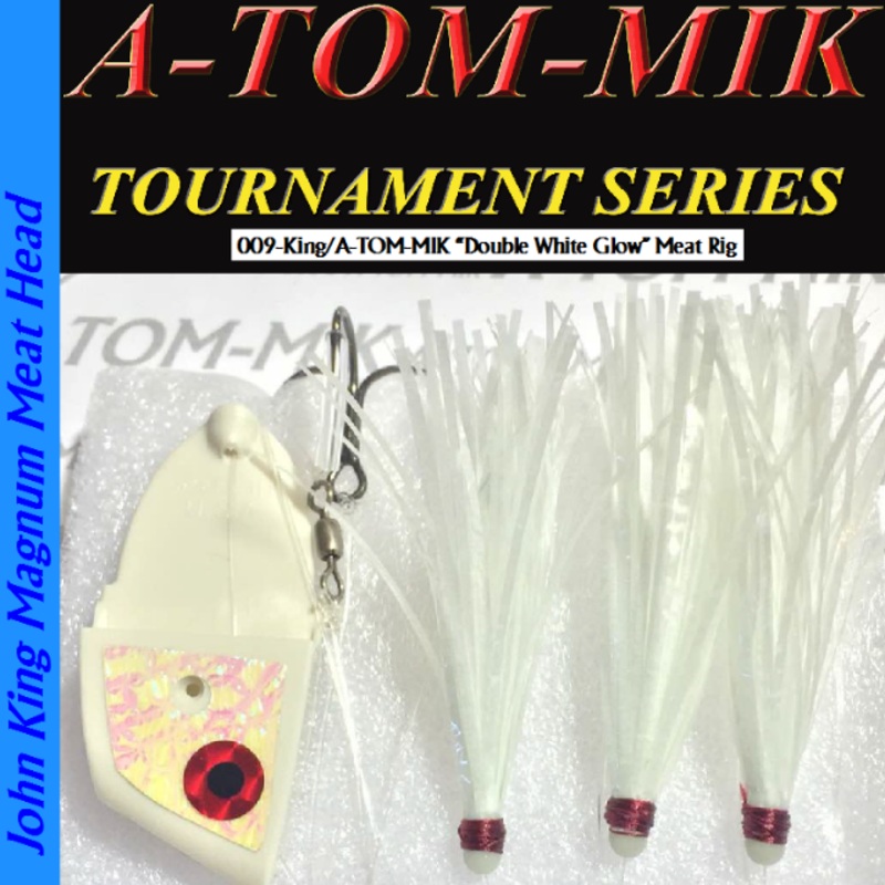 A-TOM-MIK 009-King/A-TOM-MIK White Double Glow Meat Rig 009-King/A-TOM-MIK White Double Glow Meat Rig