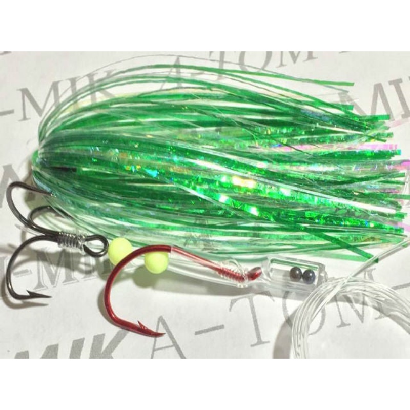 A-TOM-MIK Tournament Series Trolling Flies T023UV Crinkle Green UV (2016) T023UV Crinkle Green UV (2016) Standard