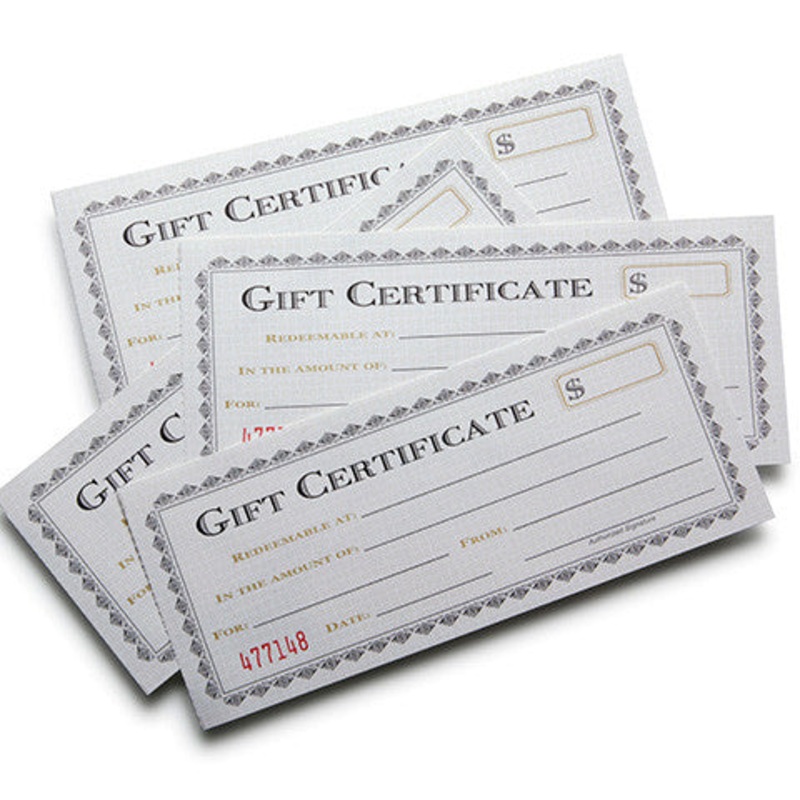 IN-STORE Gift Certificate $10.00