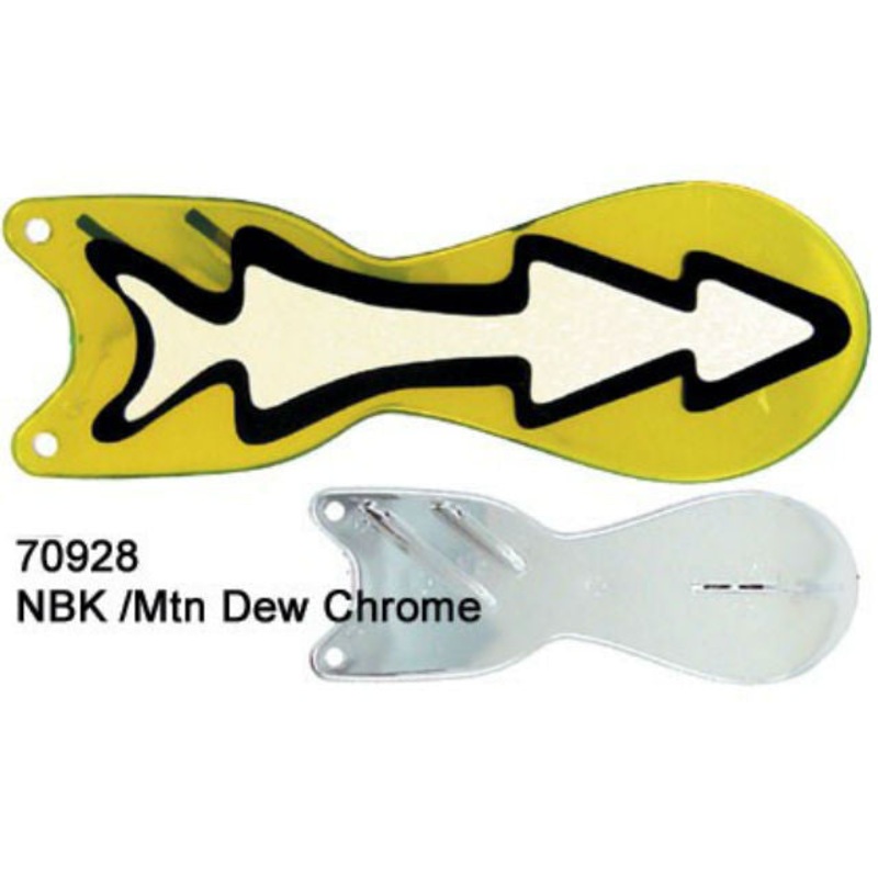 Dreamweaver Spin Doctor Flasher NBK Mountain Dew Chrome 70928 NBK Mountain Dew Chrome 8"