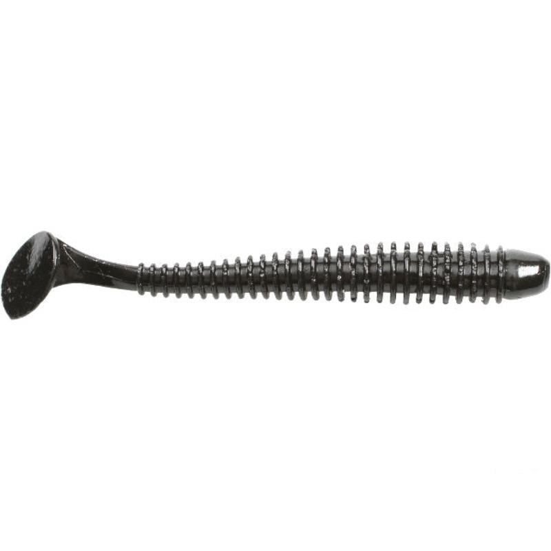 Keitech Swing Impact 4" Black #001 Black 4"