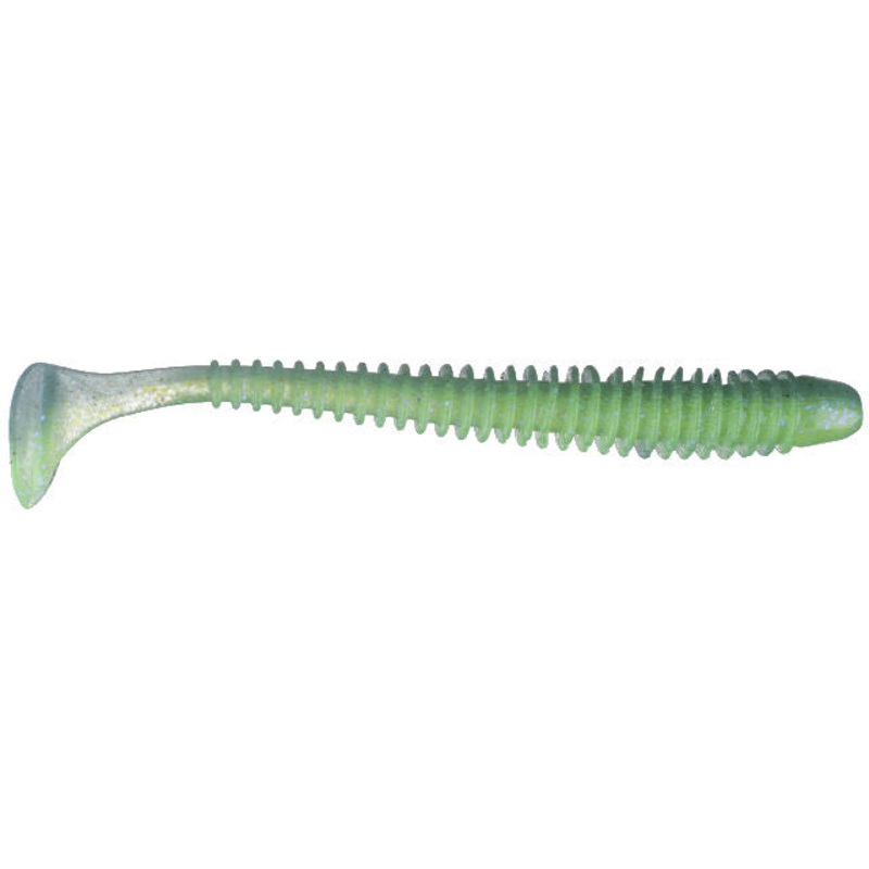 Keitech Swing Impact 4" Electric Blue & Chartreuse #450 Electric Blue & Chartreuse 4"
