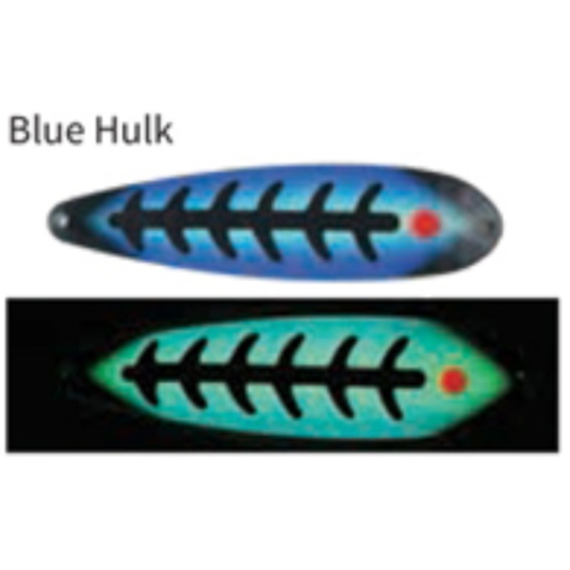 Moonshine Lures Trolling Spoon Blue Hulk Blue Hulk Standard