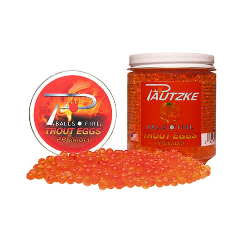 Pautzke Balls O' Fire Trout Eggs Trout Eggs Natural 8 oz