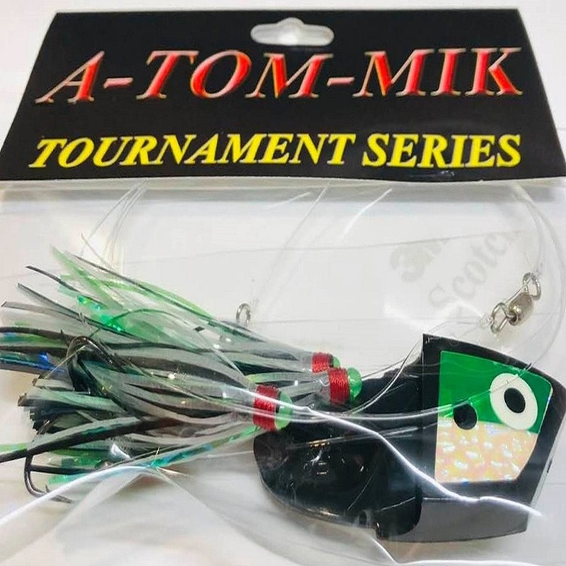 A-TOM-MIK KING-005 /A-TOM-MIK Black Glow Green Meat Rig Black Glow Green