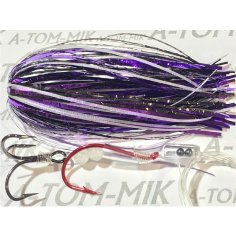 A-TOM-MIK Tournament Series Trolling Flies T068 Black/Purple Glow (2008) T068 Black/Purple Glow (2008) Standard