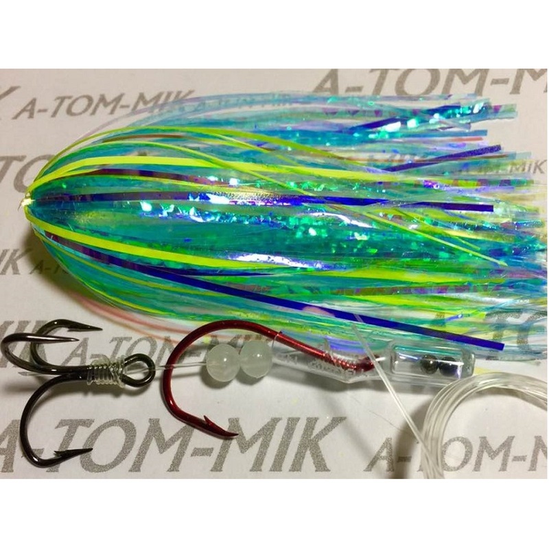 A-TOM-MIK Tournament Series Trolling Flies T197 Blue Glow Hammer T197 Blue Glow Hammer Standard