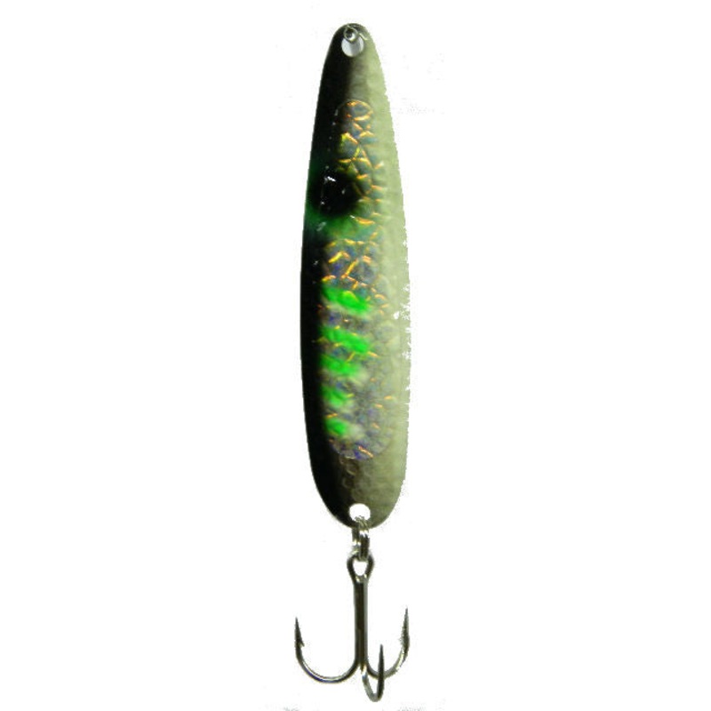 Michigan Stinger Spoon Alewife Green Glo Crushed UV Crushed UV Green Glo Alewife Standard